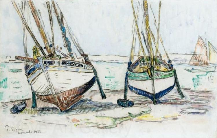 Paul Signac Bateaux de peche, Lomalo